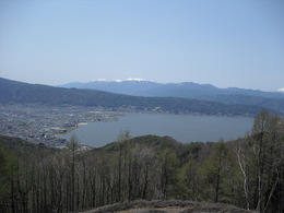 約20分で登れる大見山展望台からの景観 （諏訪湖と中央アルプス）の画像