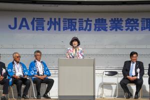 【9.9 第23回諏訪市農業祭・第19回JA信州諏訪農業祭諏訪市会場】諏訪湖イベントひろば（旧東洋バルヴ跡地）で第23回諏訪市農業祭・第19回JA信州諏訪農業祭諏訪市会場が行われました。