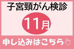 子宮頸がん検診11月