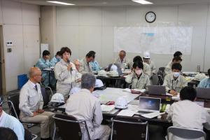 11月15日 諏訪市災害対策本部地震対策図上訓練