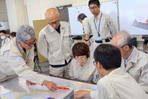 5月23日 諏訪市災害対策本部水防図上訓練