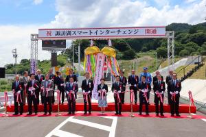 7月27日 諏訪湖スマートインターチェンジ開通式