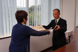 9月4日 高齢者叙勲「旭日単光章」伝達式