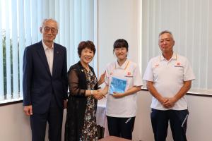 9月16日 第79回国民スポーツ大会（わたSHIGA輝く国スポ）出場選手表敬訪問