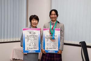 10月23日 陸上競技全国大会入賞選手市長報告