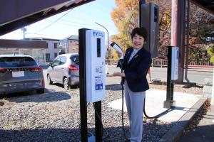 11月17日 EV普通充電設備充電デモンストレーション