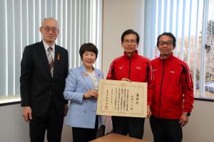 11月20日 文部科学大臣表彰受賞者市長表敬訪問