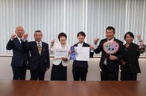 3月19日 山田梨央選手表敬訪問