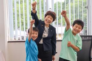 7月1日 第42回若葉カップ全国小学生大会出場選手表敬訪問