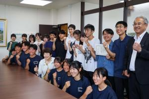 7月17日 諏訪清陵高等学校インターハイ・全国総合文化祭出場選手表敬訪問