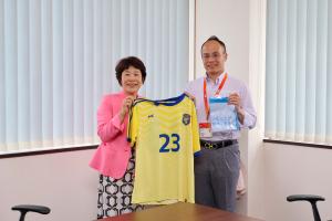 6月24日  JFA第25回全日本O-50サッカー大会出場者表敬訪問