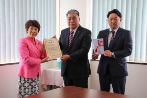 6月24日 日本電気設備様寄附金贈呈式