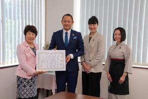 7月3日 合資会社親湯温泉企業版ふるさと納税感謝状贈呈式