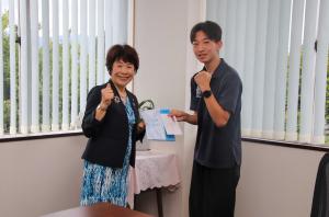 8月21日 第61回日本高等専門学校陸上競技対抗選手権大会出場選手表敬訪問