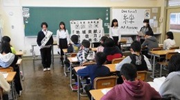 2年1部校友会長候補の学級訪問の画像