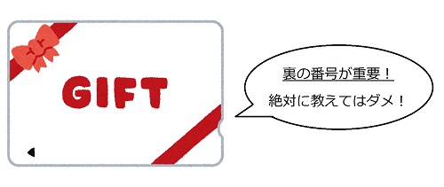 電子マネー。裏の番号が重要！教えてはダメ！