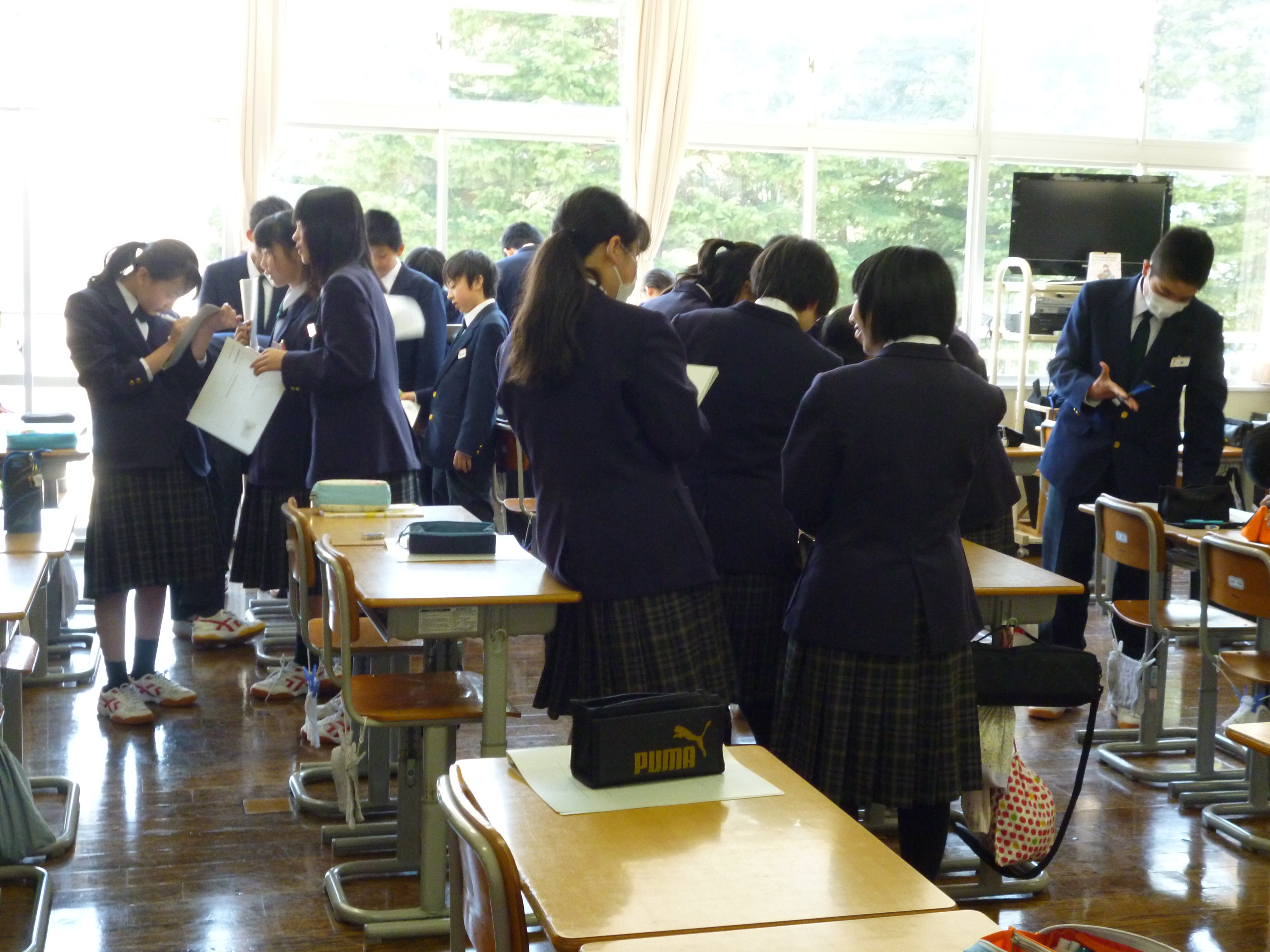 今年初めての道徳の授業 - 諏訪市公式ホームページ