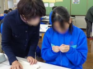 地域の方に見守られて