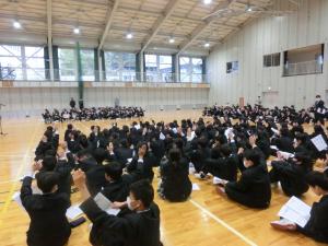 【諏訪西中】　生徒総会