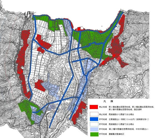 屋外広告物規制図