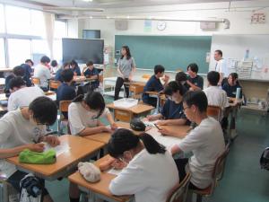 【諏訪西中】3年生人権教室