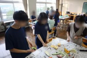 地域の方に教わる