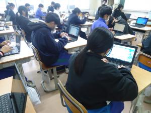 生徒総会教室の様子